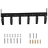 Bucket Tooth Bar, 48in Inside Bucket Width Tractor Bucket Teeth, 9.84in Teeth Space Tooth Bar for Loader Bucket 23TF, Bolt on Tooth Bucket Enables Penetration of Compacted Soil