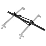 Roof Bike Rack, 15 kg Capacity, Upright Roof Mount Bicycle Rack with Secure Locking System for Most Standard Crossbars, Aluminum Upright Rooftop Bike Rack, 1 Bike Carrier for Car SUV, Black