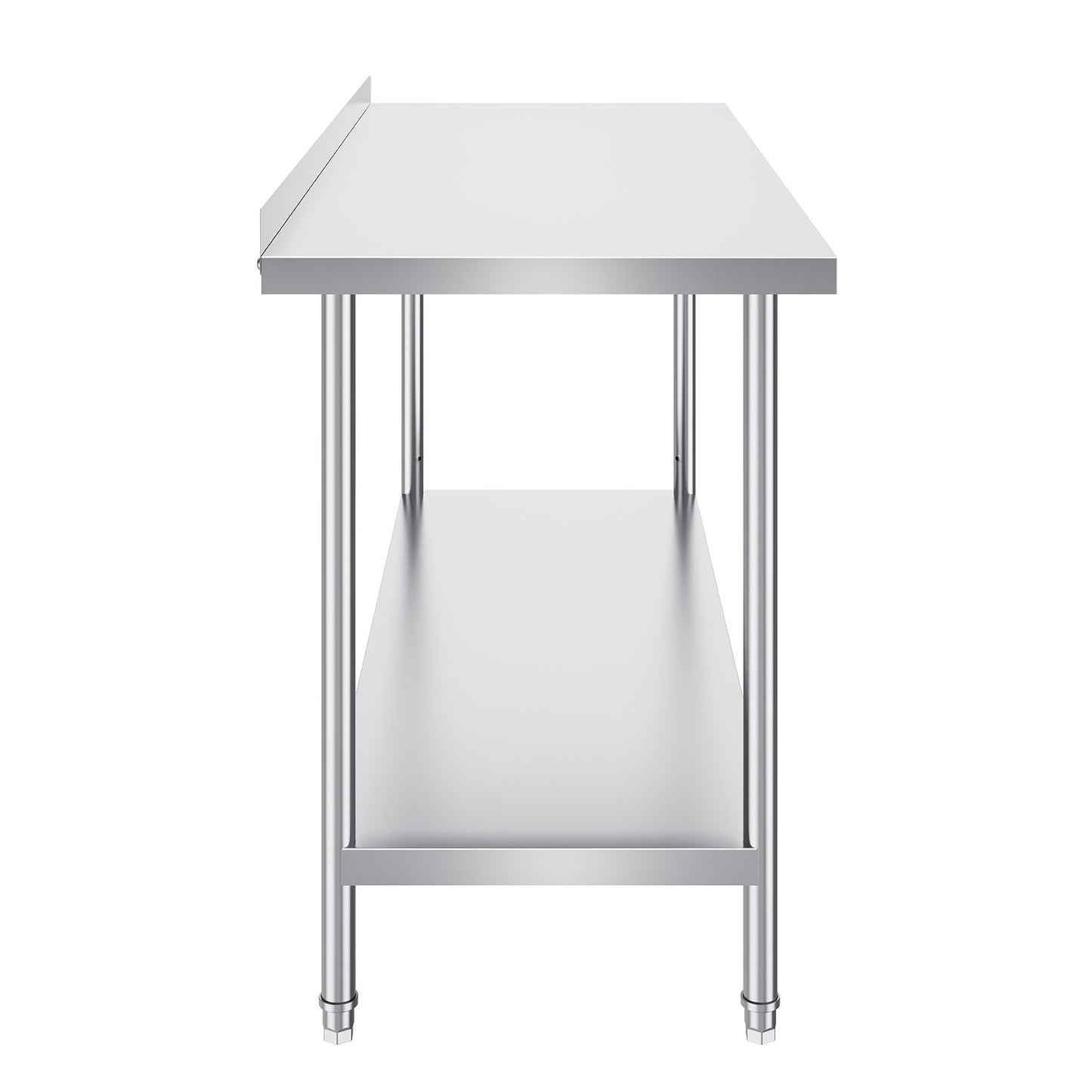 24 x 60 x 36 Inch Stainless Steel Work Table, Commercial Food Prep Worktable Heavy Duty Prep Worktable, Metal Work Table with Adjustable Height for Restaurant, Home and Hotel