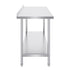 24 x 60 x 36 Inch Stainless Steel Work Table, Commercial Food Prep Worktable Heavy Duty Prep Worktable, Metal Work Table with Adjustable Height for Restaurant, Home and Hotel