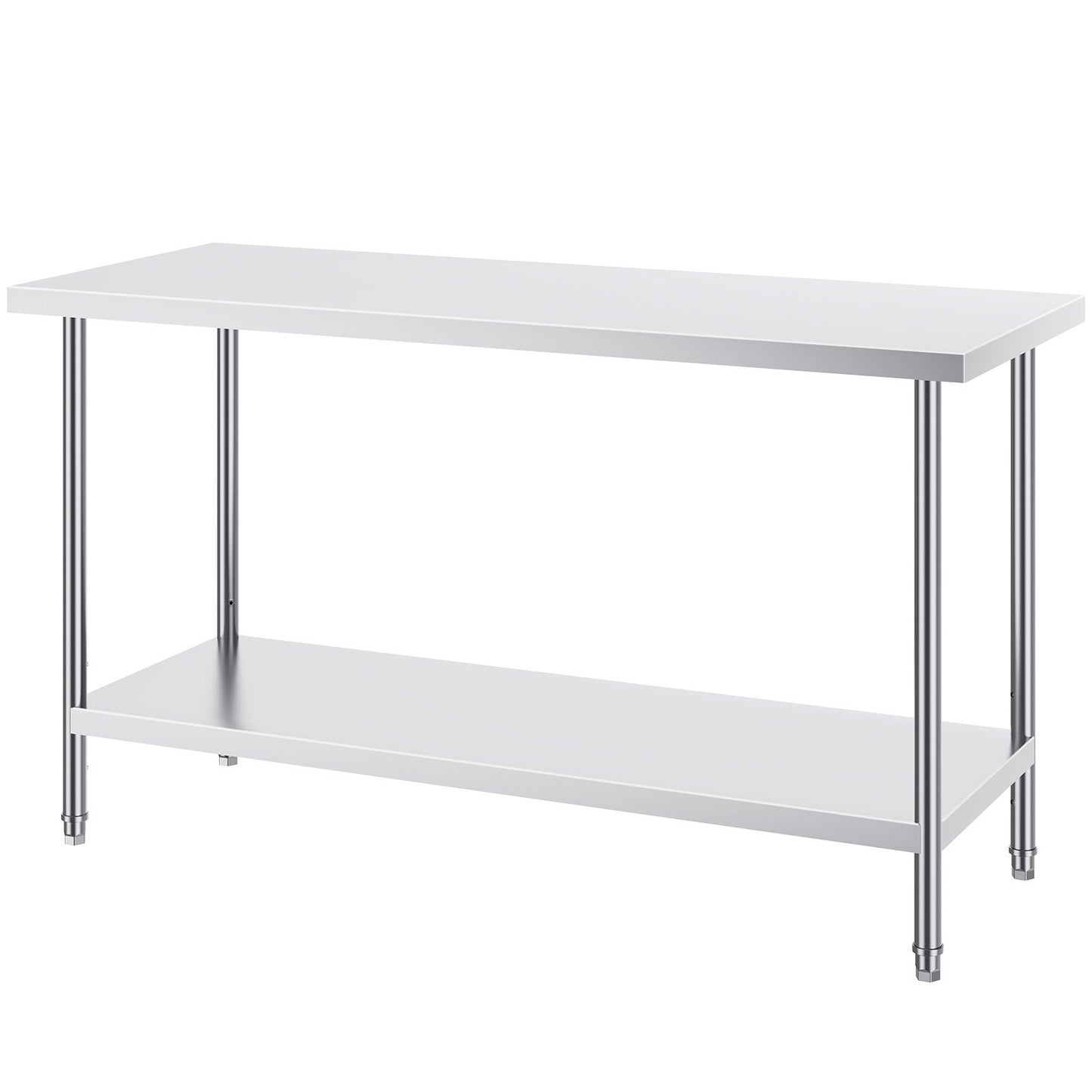 Stainless Steel Work Prep Table Commercial Worktable Food Prep 24x60x34in