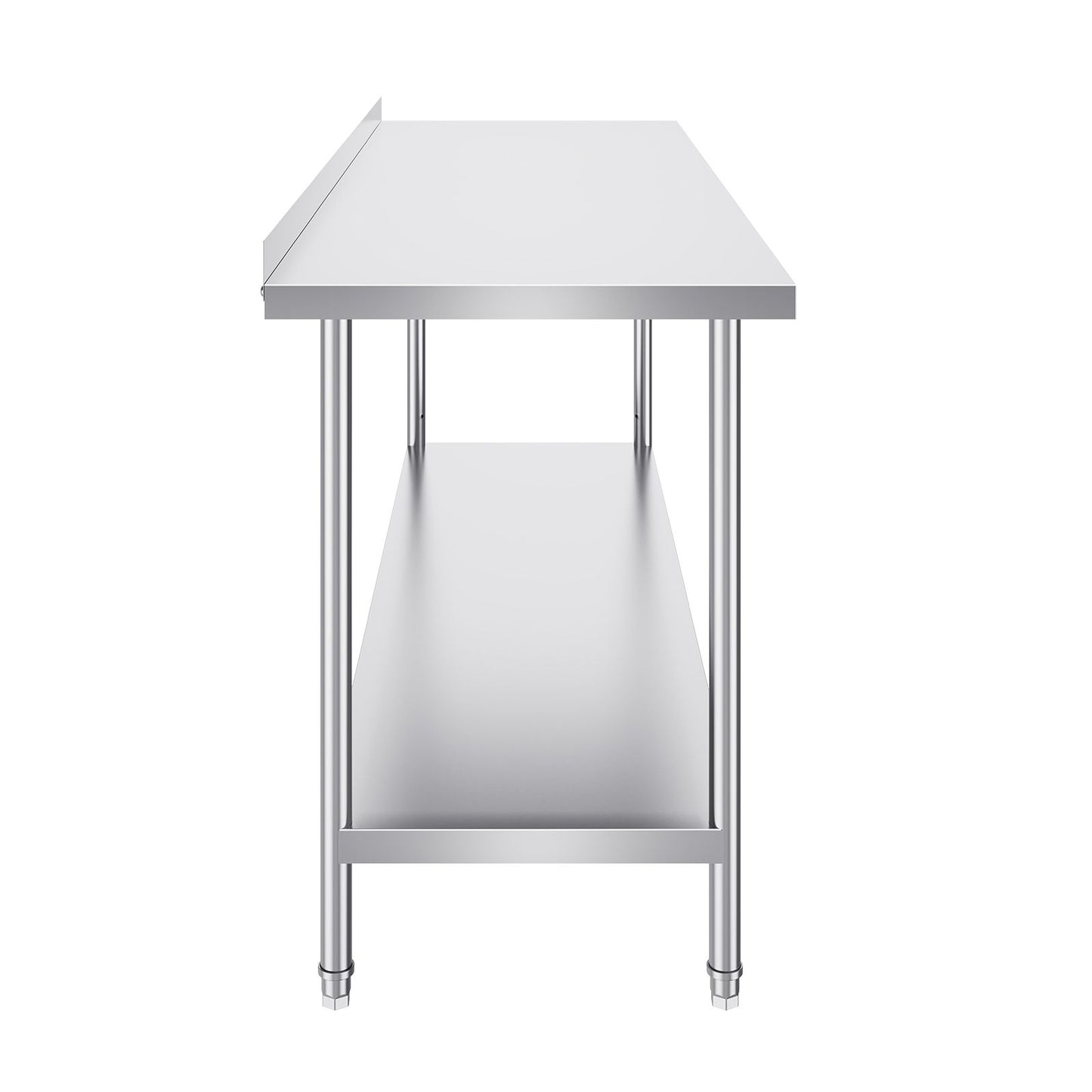 24 x 72 x 36 Inch Stainless Steel Work Table, Commercial Food Prep Worktable Heavy Duty Prep Worktable, Metal Work Table with Adjustable Height for Restaurant, Home and Hotel