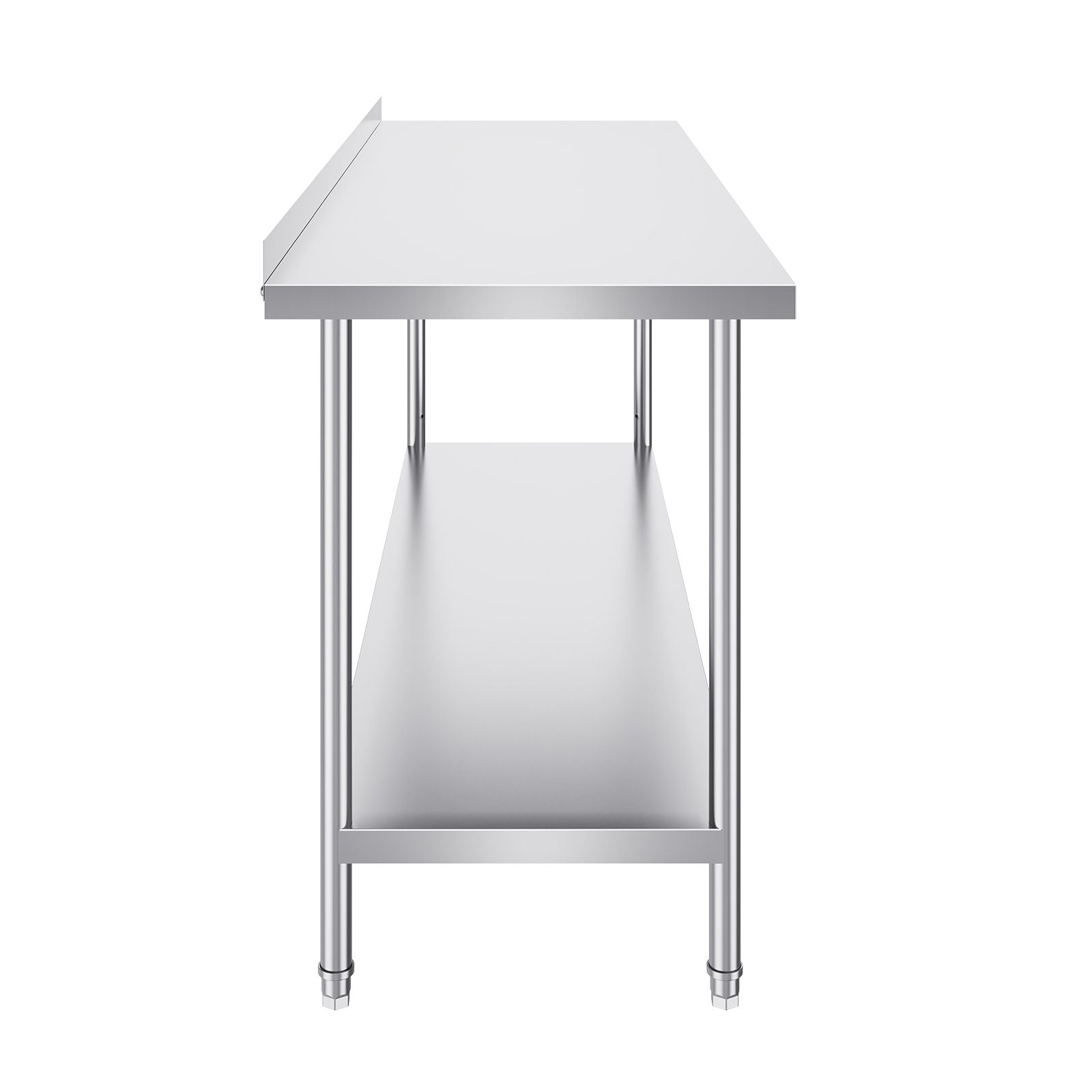 24 x 72 x 36 Inch Stainless Steel Work Table, Commercial Food Prep Worktable Heavy Duty Prep Worktable, Metal Work Table with Adjustable Height for Restaurant, Home and Hotel