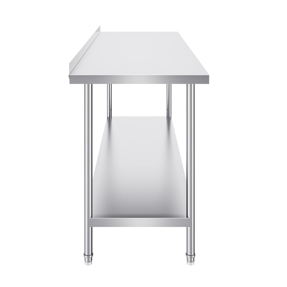 24 x 72 x 36 Inch Stainless Steel Work Table, Commercial Food Prep Worktable Heavy Duty Prep Worktable, Metal Work Table with Adjustable Height for Restaurant, Home and Hotel