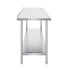 24 x 72 x 36 Inch Stainless Steel Work Table, Commercial Food Prep Worktable Heavy Duty Prep Worktable, Metal Work Table with Adjustable Height for Restaurant, Home and Hotel