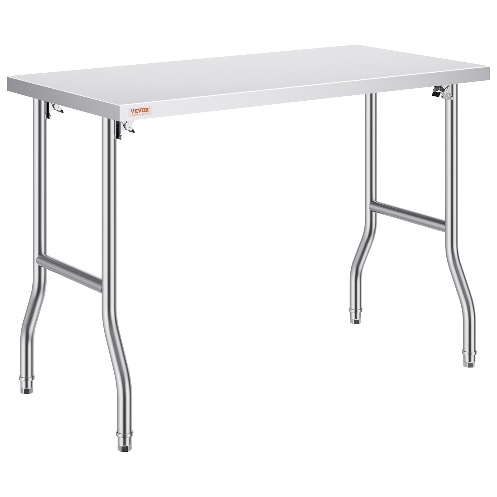 Stainless Steel Kitchen Bench Folding Commercial Prep Table 1220x610 mm