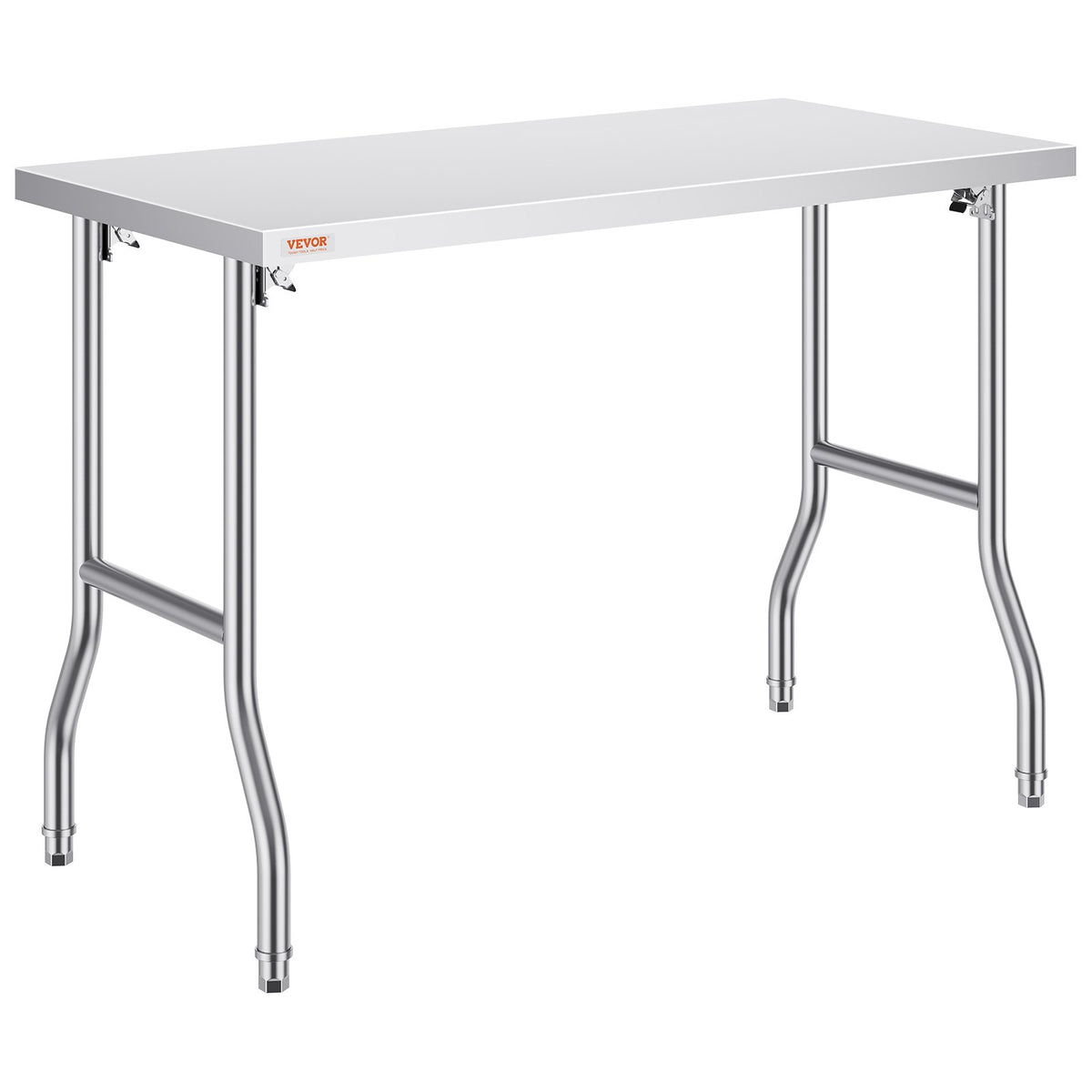 Stainless Steel Kitchen Bench Folding Commercial Prep Table 1220x610 mm
