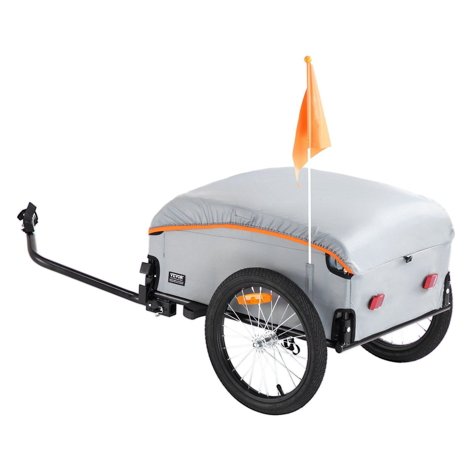 Bike Cargo Trailer, 88/100/160 lbs Load Capacity, Heavy-Duty Bicycle Wagon Cart, Foldable Compact Storage with Universal Hitch