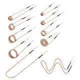 10Pcs Magnetic Induction Heater Coil, Inductor Heat Accessories, Mini Heater Coil Kit with Flexibility and Long Lifespan, for Removing Rusty Bolts and Nuts, 8 Coils + 1 U-Shaped + 1 Free Forming
