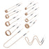 10Pcs Magnetic Induction Heater Coil, Inductor Heat Accessories, Mini Heater Coil Kit with Flexibility and Long Lifespan, for Removing Rusty Bolts and Nuts, 8 Coils + 1 U-Shaped + 1 Free Forming