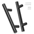 30 Pack Cabinet Pulls, 3in / 76mm Center to Center Slim Kitchen Cabinet Drawer, Stainless Steel Modern Kitchen Cupboard Door Handles for Kitchen Bathroom Bar Hardware Matte Black