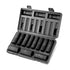 1/2" Drive Impact Socket Set, 11 Piece Deep Socket Set SAE 3/8"-1", 6 Point CR-V Alloy Steel for Auto Repair, Easy-to-Read Size Markings, Rugged Construction, Includes Storage Case