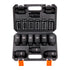 Impact Sockets Set 9pcs 6-Point 1/2in Metric Drive Bit Ratchet Tool Kit