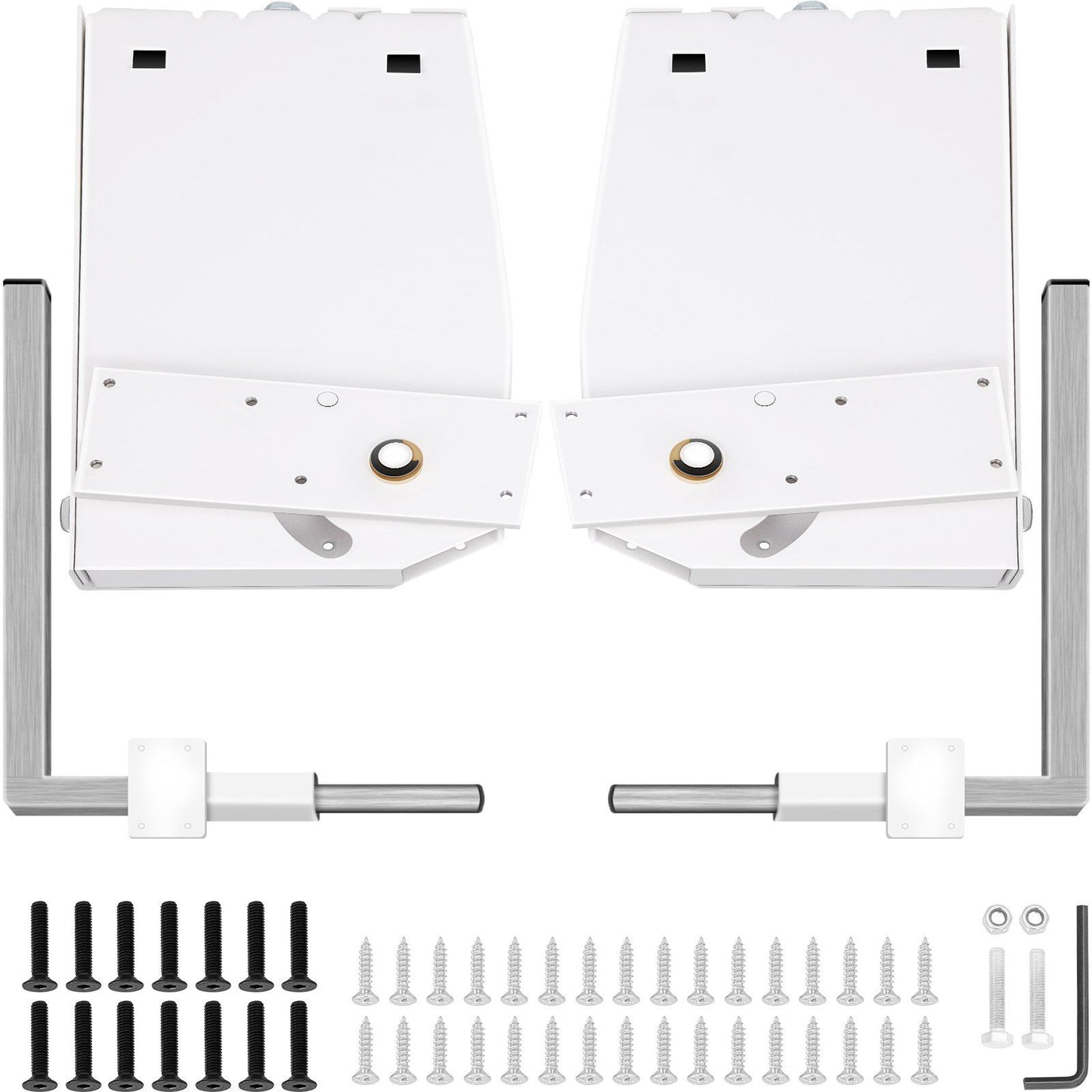 Murphy Mounting Wall Springs Mechanism, Heavy Duty Support Hardware DIY Kit, Bed Springs Mechanism Ideal for King Queen Bed (Vertical), White