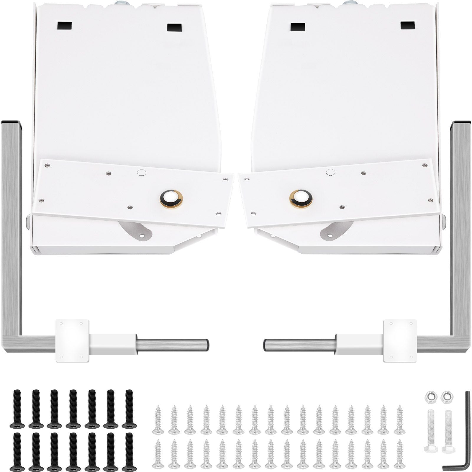 Murphy Mounting Wall Springs Mechanism, Heavy Duty Support Hardware DIY Kit, Bed Springs Mechanism Ideal for King Queen Bed (Vertical), White