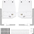 Murphy Mounting Wall Springs Mechanism, Heavy Duty Support Hardware DIY Kit, Bed Springs Mechanism Ideal for King Queen Bed (Vertical), White