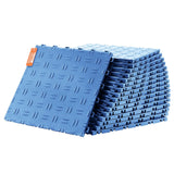 Garage Tiles Interlocking, 305 x 305 x 13.4 mm 50 Pack Garage Floor Covering Tiles, Non-Slip Double-Sided Texture Garage Flooring Tiles, for Garages, Basements, Repair Shops, Blue