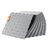 Garage Tiles Interlocking, 305 x 305 x 13.4 mm 25 Pack Garage Floor Covering Tiles, Non-Slip Double-Sided Texture Garage Flooring Tiles, for Garages, Basements, Repair Shops, Silver