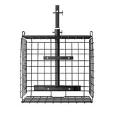 Scooter Rear Basket, Folding Metal Wire Basket, Heavy Duty & Spacious Cargo Basket, Works with 1-inch Receiver, Compatible with Most Golden, Drive & Pride Mobility Scooter