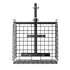 Scooter Rear Basket, Folding Metal Wire Basket, Heavy Duty & Spacious Cargo Basket, Works with 1-inch Receiver, Compatible with Most Golden, Drive & Pride Mobility Scooter