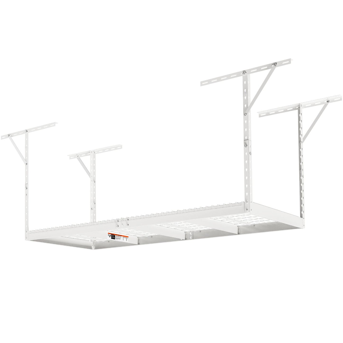 Overhead Adjustable Garage Storage Rack 36x72in Ceiling Rack 550lbs White