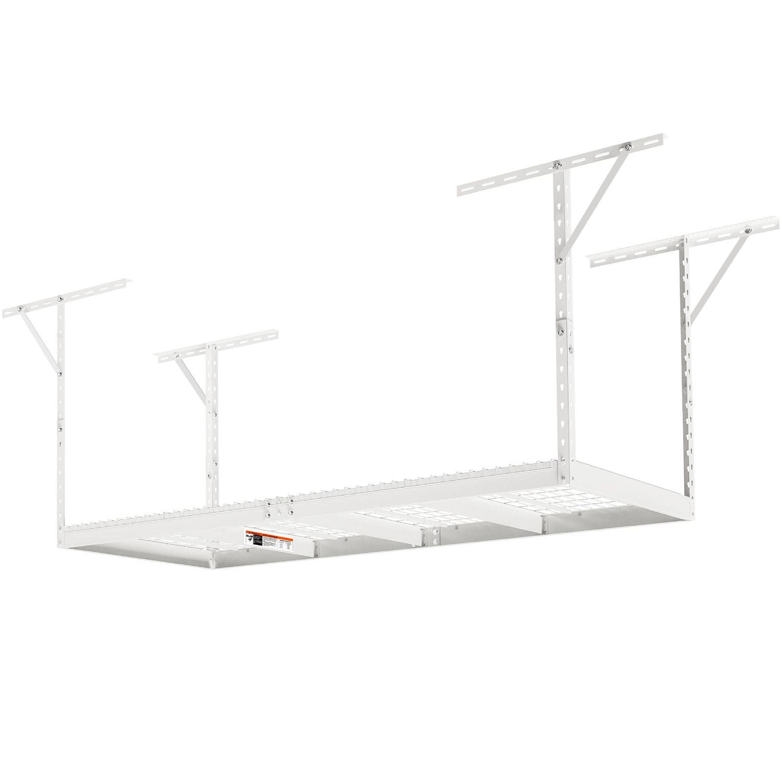 Overhead Adjustable Garage Storage Rack 36x72in Ceiling Rack 550lbs White