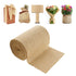 Burlap Fabric Roll, 355 mm x 45.7 m & 50 x 50 Density Wide Natural Burlap Fabric Rolls, Jute Fabric Burlap Tree Wrap Roll, for Decor, Crafts, Wedding, Gardening, Plant & Tree Winter Covering
