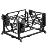 Jeep Door Storage Cart, 4 Doors Moveable Storage Cart Rack with Thickened Rubber Cushion, Sturdy Car Door Holder Cart Fit for Jeep Wrangler JK JL/Gladiator JT 2007- 2023 JK JL / Gladiator JT