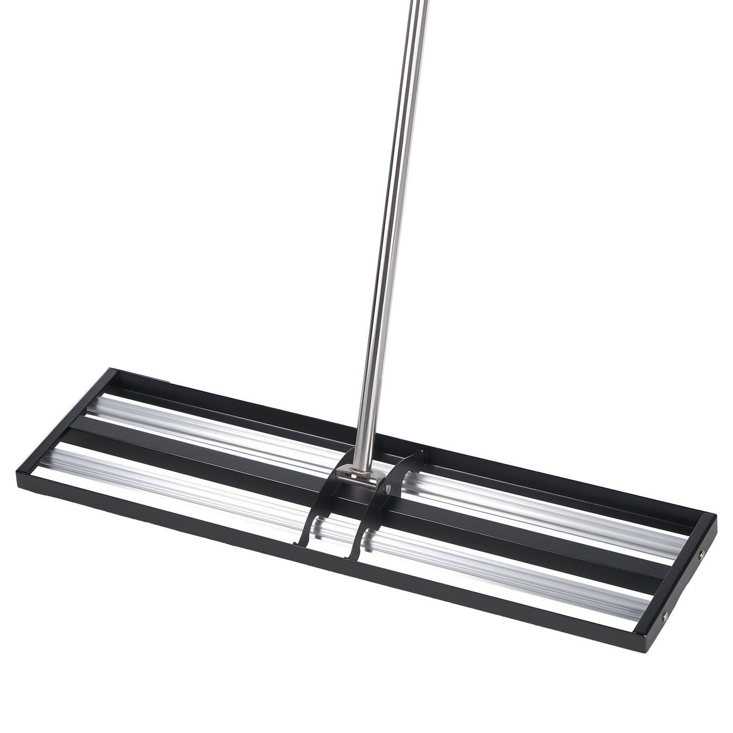 Updated Lawn Leveling Rake with Roller, 30" x 10" Stainless Steel Lawn Leveler with 83.9" Adjustable Handle, Heavy Duty Yard Leveling Rake, Effort Saving Lawn Leveling Tool for Yard Golf Court