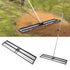 254 x 1219 mm Lawn Leveling Rake with 2130 mm Adjustable Handle for Yard Garden