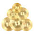 Cymbal Pack, 6 Pieces Cymbals for Drum Set, Alloy Cymbals Drum Set Includes 35.5 cm Hi-Hats, 40 cm Crash, 45.5 cm Crash, 50.5 cm Ride, 25.4 cm Splash, 40 cm China, Drumsticks & Cymbal Bag