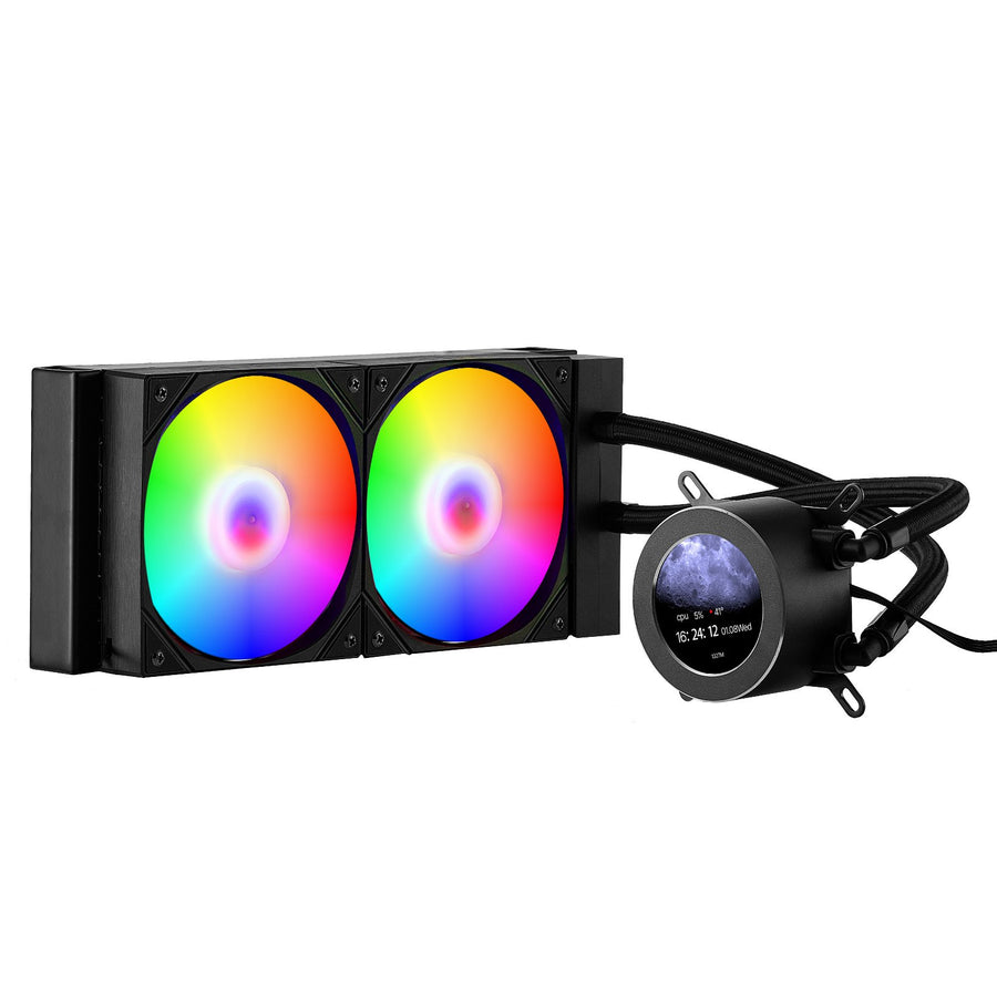 VEVOR CPU Liquid Cooler AIO CPU Water Cooler with ARGB Light & 120 mm PWN Fans