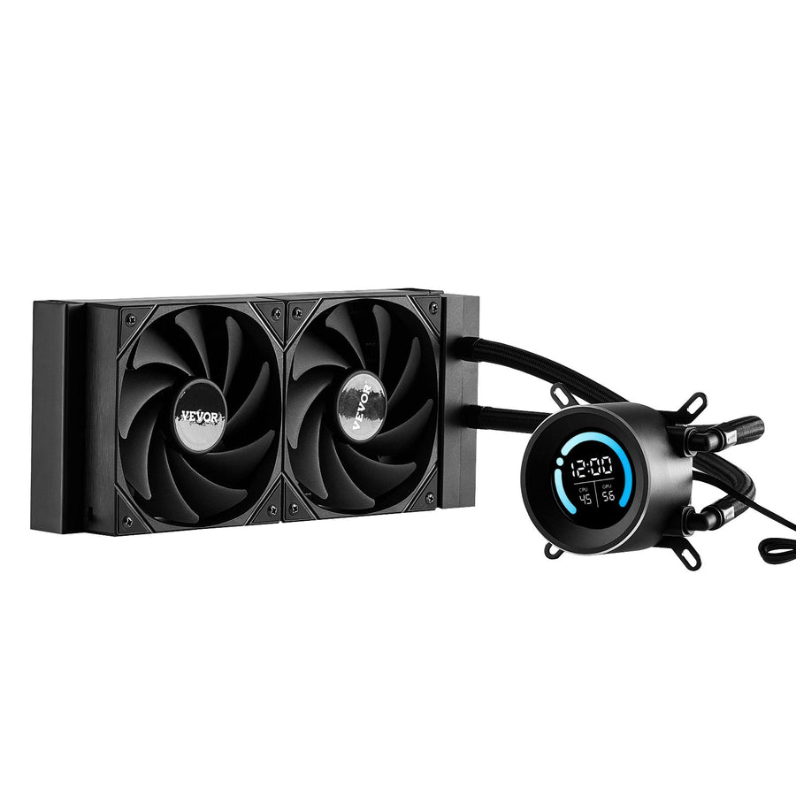 VEVOR CPU Liquid Cooler AIO CPU Water Cooler with 120 mm PWN Fans for Intel AMD