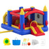 Inflatable Bounce House, Outdoor High Quality Playhouse Trampoline, Jumping Bouncer with Blower, Slide, and Storage Bag, Family Backyard Bouncy Castle, for Kid Ages 3_8 Years, 4.0x2.4x2.4m