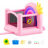 Inflatable Bounce House, Indoor Outdoor Playhouse Trampoline, Kid Jumping Bouncer with Blower, Slide, Storage Bag, Family Backyard Bouncy Castle, for Girls Boys Ages 3_8 Years, 2.8x2.3x2.3m