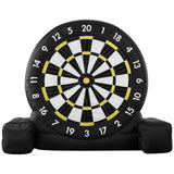 Inflatable Soccer Dart Board, over 2.5 m High Giant Soccer Dart Board with 9 Kick Balls & Air Pump, 2-Minutes Setup & Storage Bag for Easy Carrying, for Giant Yard Games, Giant Kick Darts Game
