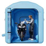 Inflatable Paint Booth, 3 x 2.5 x 2.5 m, Inflatable Spray Booth with 550W Powerful Blower and Air Filter System, Round Roof with Light Hook, for Painting Bicycle, Motorcycle, and Furniture