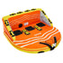 Towable Tube for Boating, 1-3 Riders Inflatable Boat Tubes and Towables, 510lbs Water Sport Towable Tube for Boat to Pull - with Full Nylon Cover, 16 Grab Handles, Dual Tow Points & Safety Valve