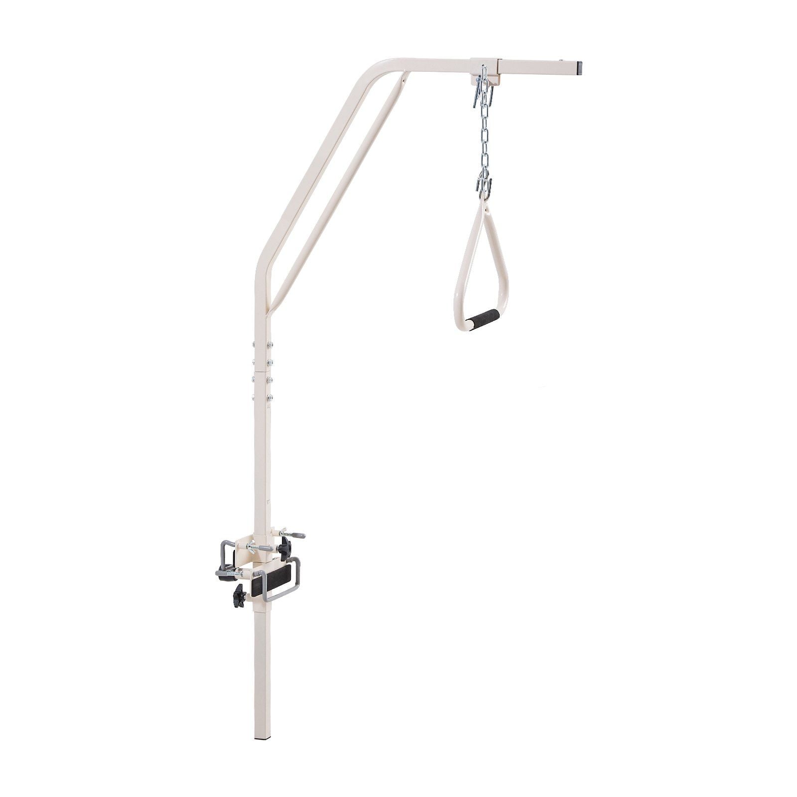 Trapeze Bar for Bed Mobility, Medical Bed Trapeze with Clamps & Metal Chain, 250LBS Weight Capacity Pull Up Assist Bar for Elderly & Disabled, Ideal for Home Care, Hospitals, Nursing Homes