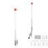 Boat Trailer Guide, 1.57M with LED Light Trailer Guide Poles, 2PCS Rustproof Galvanized Steel Trailer Guide ons, Trailer Guides with PVC Pipes, for Ski Boat, Fishing Boat or Sailboat Trailer