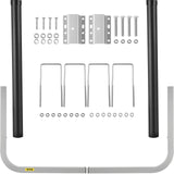 Boat Trailer Guide-ons, 40\", 2PCS Rustproof Galvanized Steel Trailer Guide ons, Trailer Guides with Black PVC Pipes, Mounting Parts Included, for Ski Boat, Fishing Boat or Sailboat Trailer