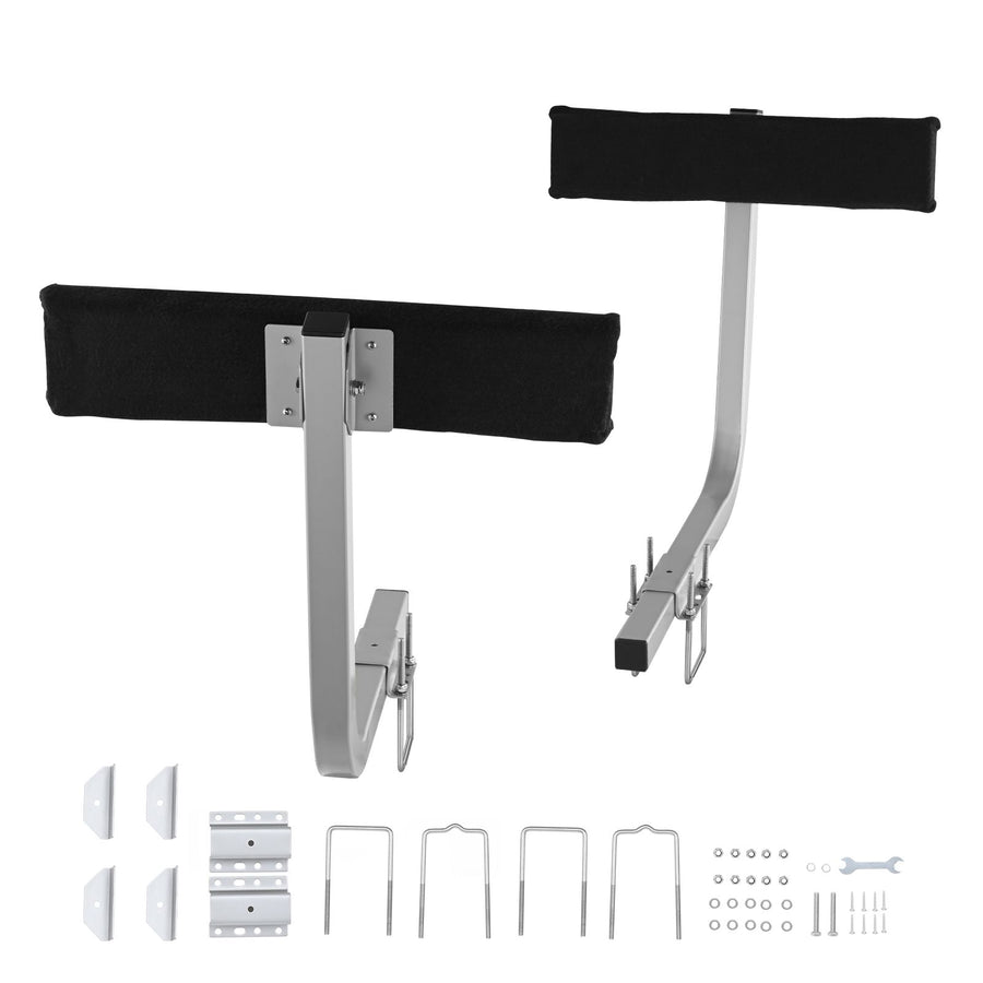Boat Trailer Guide, 2PCS Adjustable Short Bunk Guide-Ons, Hardened Steel Trailer Guide Poles with Soft Cushion, Heavy Duty Roller Guide Design, for Ski Boat, Fishing Boat or Sailboat Trailer