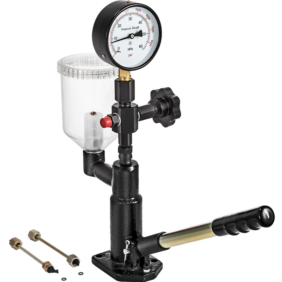 Diesel Injector Nozzle 
Pressure Tester Dual scale Manometer Test Tool 0-600Bar (0-8000PSI) 
60Mpa Test Pressure High Configuration