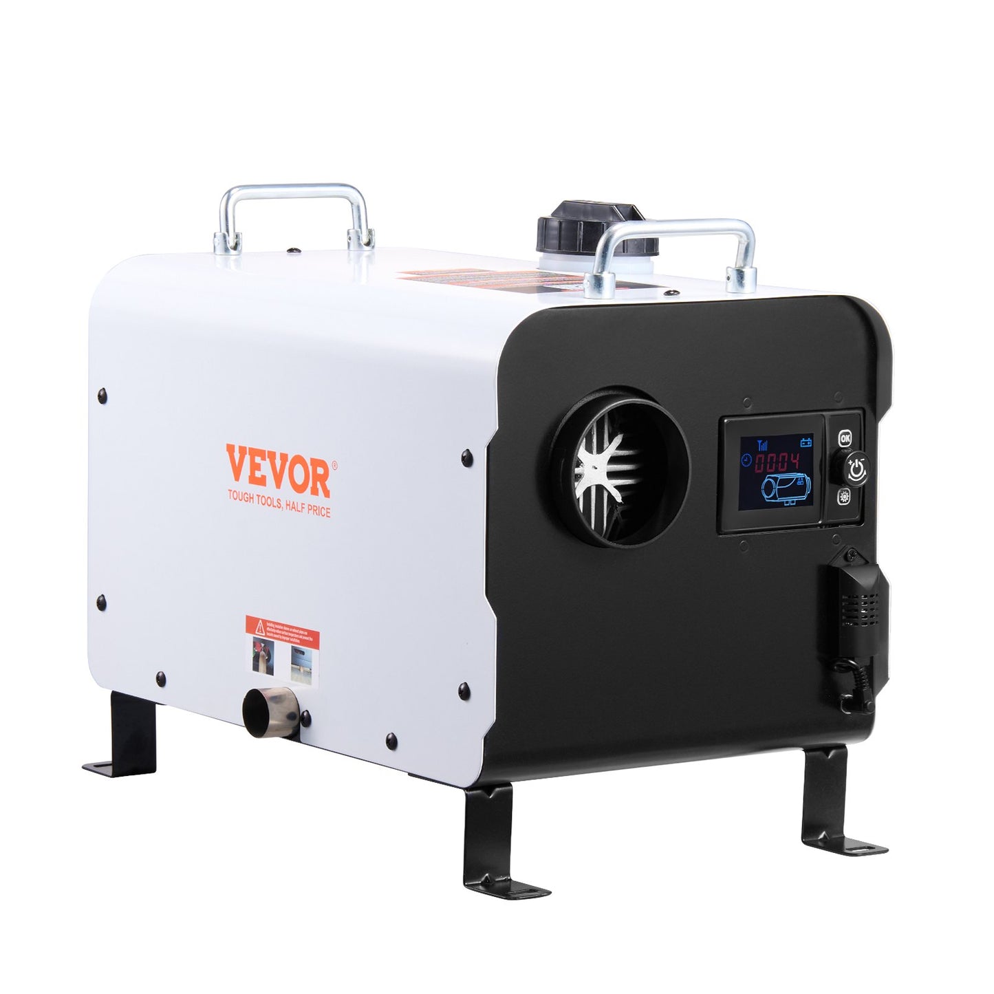 8KW Diesel Heater, 12V/24V All in One Diesel Air Heater, with Bluetooth APP Control, Remote Control and Display Screen, CO Alarm, Fast Heating Portable Diesel Heater for Vehicles and Outdoors