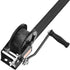 Hand Winch, 907.1 kg Pulling Capacity, Boat Trailer Winch Heavy Duty Rope Crank with 7 m Polyester Strap and Two-Way Ratchet, Manual Operated Hand Crank Winch for Trailer, Boat or ATV Towing