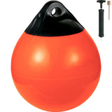 Boat Buoy Balls, 15\" Diameter Inflatable Heavy-Duty Marine-Grade PVC Marker Buoys, Round Boat Mooring Buoys, Anchoring, Rafting, Marking, Fishing, Orange