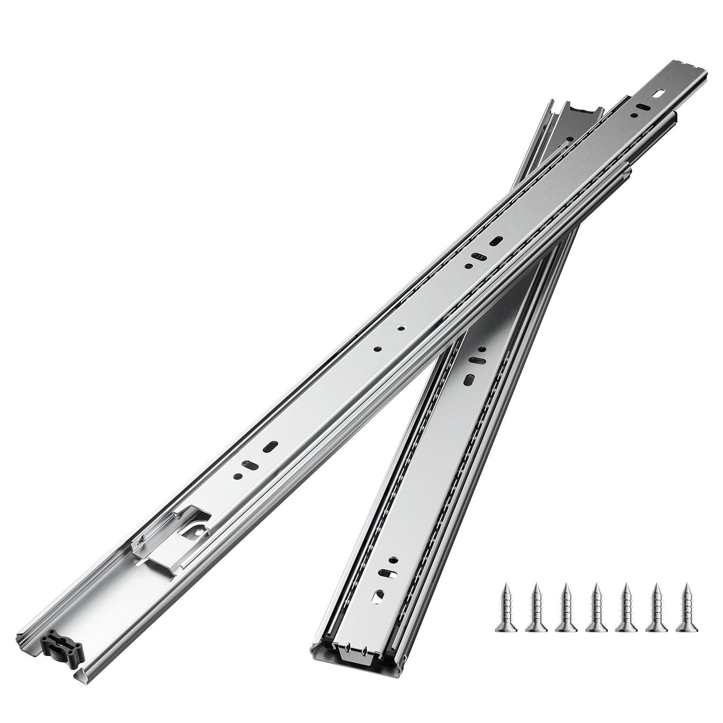 Drawer Slides, 18 inch, 10 Pairs Full Extension Ball Bearing Cabinet Rails, 100 LB Load Capacity Heavy Duty Side Mount Dresser Drawer Slides, Drawer Track Runners for Kitchen DIY Replacement