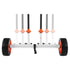 Kayak Cart, 104 kg Load Capacity, Canoe Cart Dolly with 25.4 cm Solid PU Tires & Kickstand, Assembles & Disassembles Within Seconds, Paddle Board Trolley for Kayaks, Canoes, Paddleboards