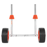 Kayak Cart, 113.4 kg Load Capacity, Canoe Cart Dolly with 19.1 cm Solid Rubber Tires & Kickstand, Assembles & Disassembles Within Seconds, Paddle Board Trolley for Kayaks, Canoes, Paddleboards