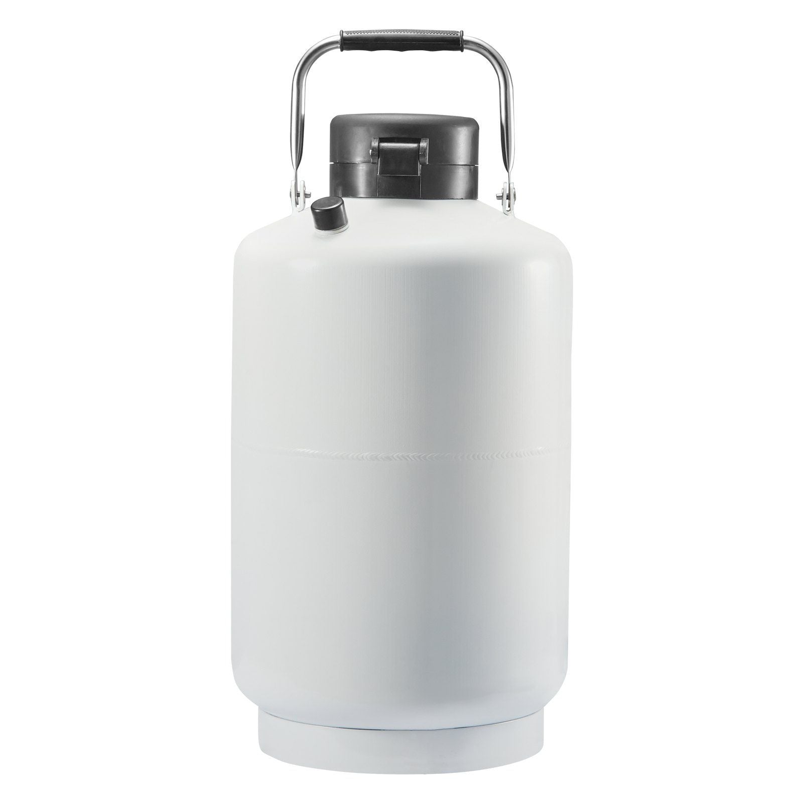 Liquid Nitrogen Tank, 10 L Aluminum Alloy Liquid Nitrogen Container, LN2 Tank Dewar with 6 Canisters and Carry Bag with Straps, Cryogenic Tank for Beauty Industry, Semen Preservation, Scientific